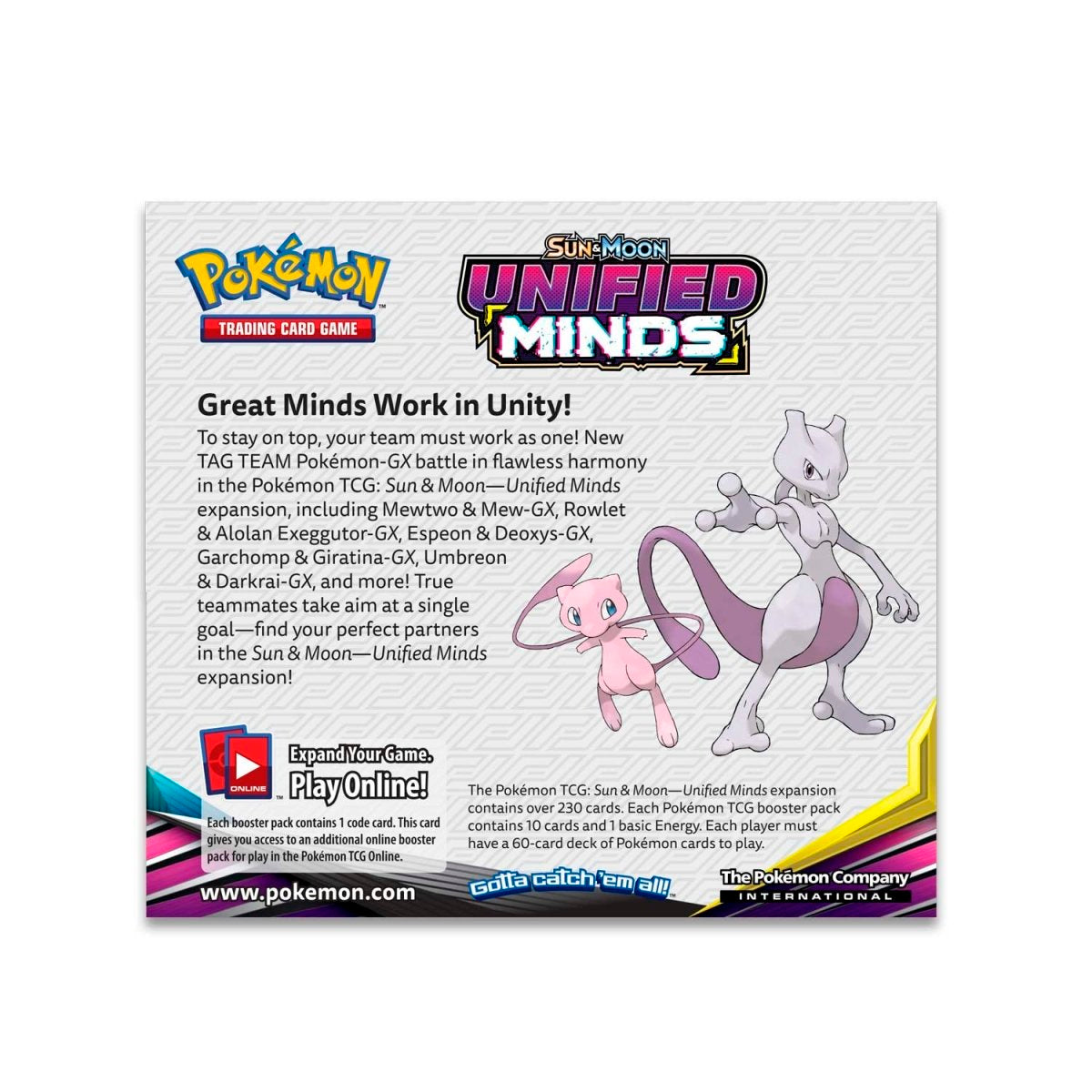 Sun & Moon-Unified Minds Booster Display Box (36 Booster Packs)